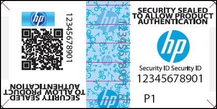 Security label of genuine Laptop part